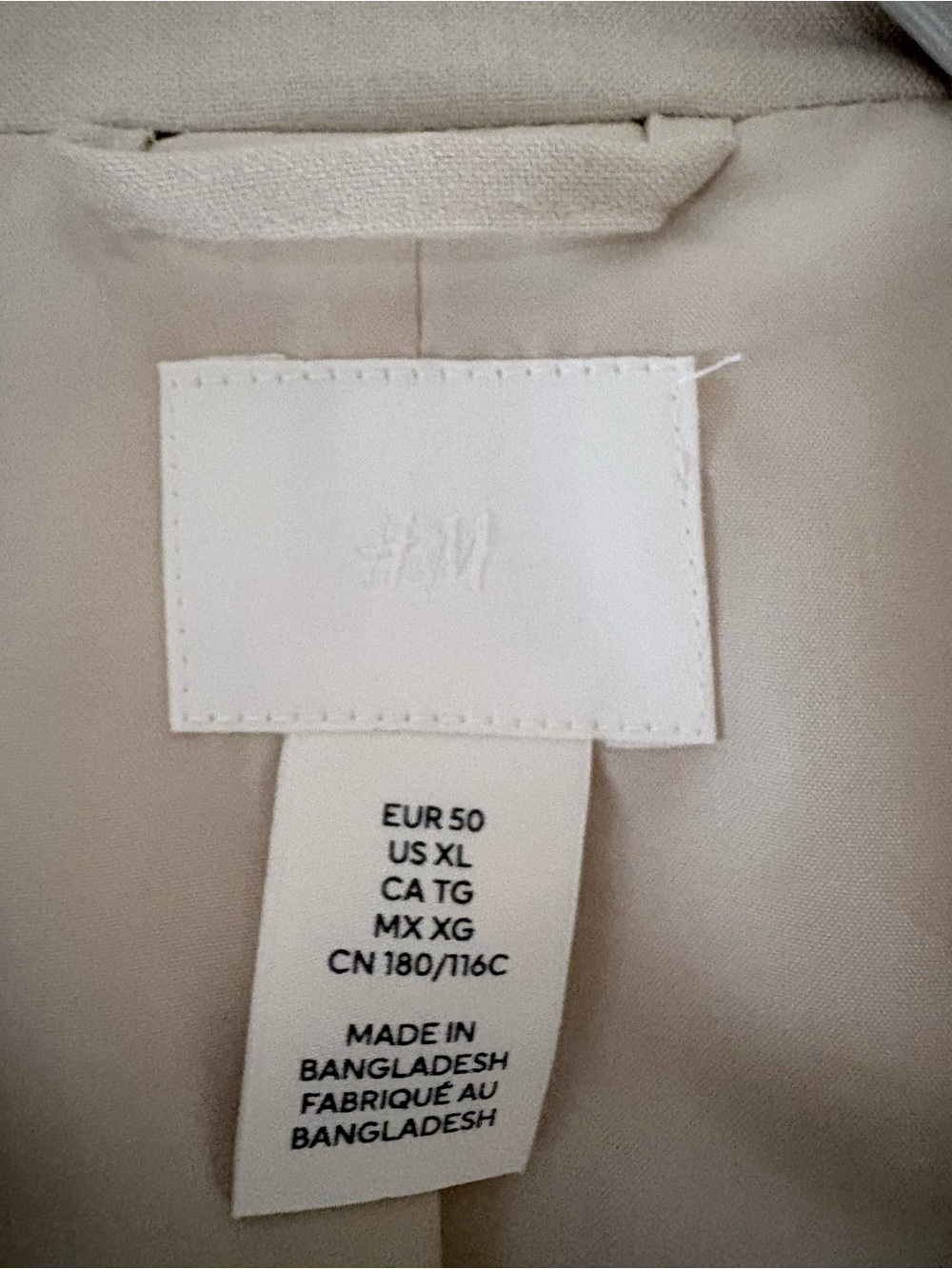 H&M Cream Blazer - Picture 3 of 4